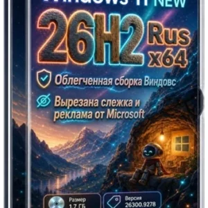Windows 11 26H2 Pro Build 26300.9278 UltraLite x64 Ru